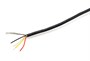 Кабель для ремонта наушников UL2547 4 х 28AWG, экран, D3.2 мм, чёрный, 1м (на отрез) 36432 - фото 16475