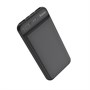 Портативный аккумулятор hoco J52 10000mAh, вх.: Micro-USB/USB-C, вых.: 2 x USB-Af, LED, чёрный 36481 - фото 16872
