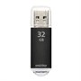 USB 2.0 Flash Drive 32GB SmartBuy V-Cut, алюминий, чёрный 36802 - фото 17803