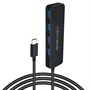 USB 3.0 Type-C Hub 4 port пассивный ACASIS AC3-L412 (чёрный, питание micro-USB, кабель 1.2м) 36942 - фото 17889