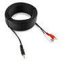 Кабель jack 3.5 мм (m) - 2xRCA (m) 15м Cablexpert 9589 - фото 18133