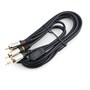 Кабель jack 3.5 мм (m) - 2xRCA (m) 3.0м чёрный, Cablexpert Pro (RCA-металл) 37174 - фото 18163
