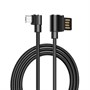 Кабель USB A --> Micro USB 5P (B) 1.2м hoco U37, угловой, чёрный 37093 - фото 18475