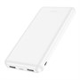 Портативный аккумулятор hoco J100 10000mAh, вх.: Micro-USB/USB-C, вых.: 2 x USB-Af, LED, белый 37342 - фото 18957