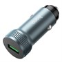 Зарядное устройство а/м 12V -> USB 5V hoco Z49A, QC 3.0, серое 37337 - фото 19081