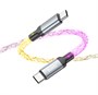 Кабель USB Type-C (M) --> Type-C (M) 1.0м (USB 2.0) hoco U112, серый, PD60W 37371 - фото 19186