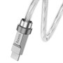Кабель USB A --> Type-C (M) 1.0м (USB 2.0) hoco U113, серебристый, 6A, PD100W 37387 - фото 19221