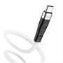 Кабель USB A --> Type-C (M) 1.0м (USB 2.0) hoco X53, белый, силиконовая оплётка, 3A 37389 - фото 19225