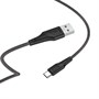 Кабель USB A --> Type-C (M) 1.0м (USB 2.0) hoco X58, черный, силиконовая оплётка, 3A 37390 - фото 19228