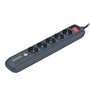 Сетевой удлинитель Energenie SPG5-U-5, 5 розеток, 2 USB (2x500mA), 16A, 1.5м, черный 25322 - фото 7926