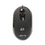 Мышь Jet.A OM-N5, Black, Optical, 1200dpi, мини, прорезиненное покрытие, USB 26443 - фото 8092