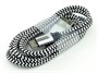 Кабель USB A --> Micro USB 5P (B) 1.2м хлопок, металл, белый SmartBuy iK12 met 31695 - фото 8218